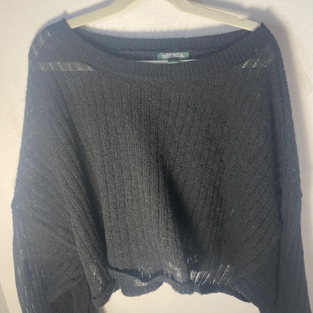 womens black sweater